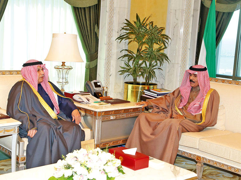 ولي العهد مستقبلاً خالد الجراح أمس