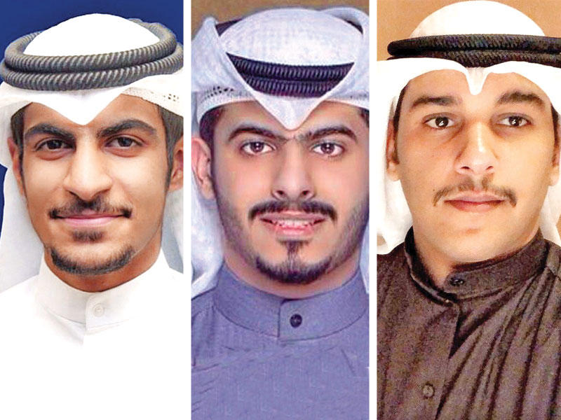 مضحي الدهمشي - خالد العنزي - أحمد الخزي