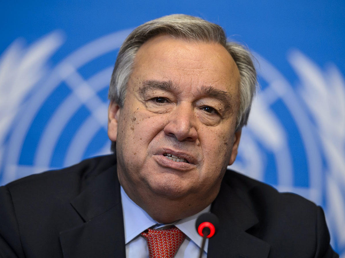 الأمين العام للأمم المتحدة أنطونيو غوتيريس