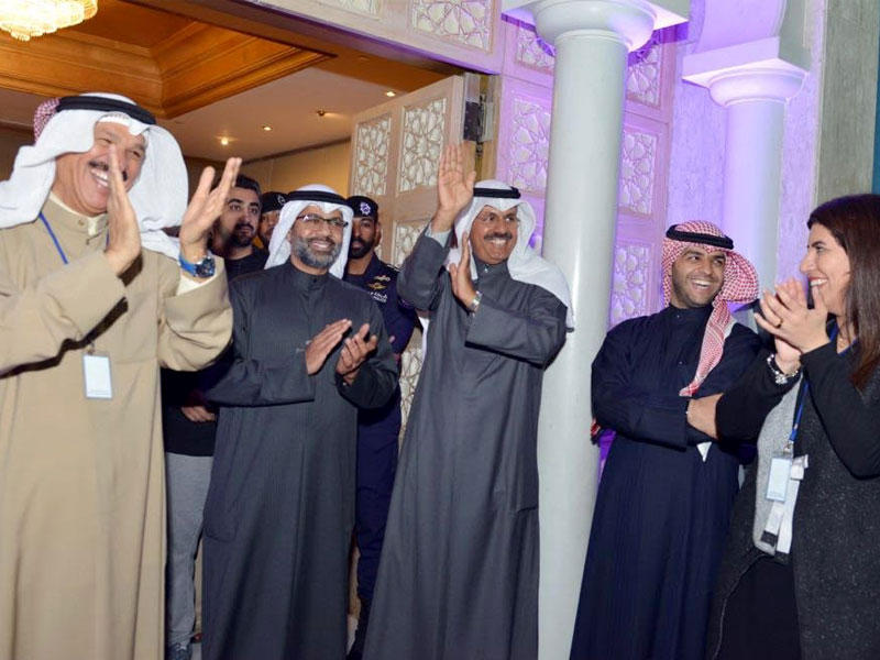 النواف خلال الاحتفالات الوطنية في محافظة حولي