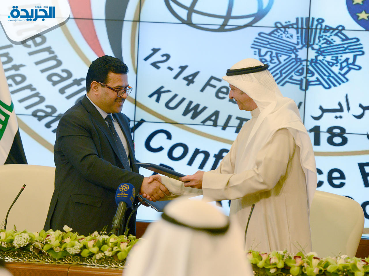 جانب من توقيع مشروع الممر الإقليمي للاتصالات