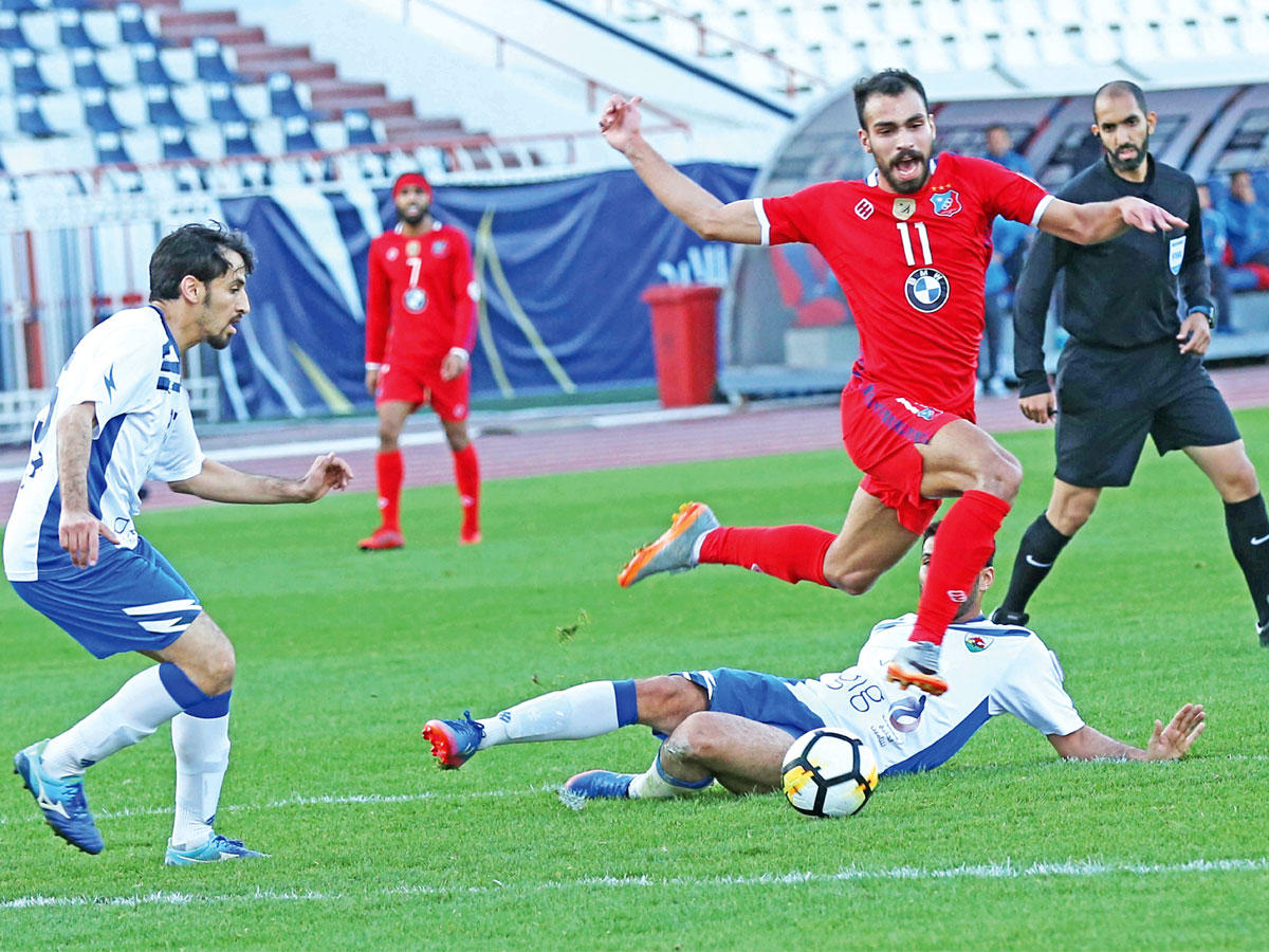 جانب من مباراة الكويت والجهراء (تصوير جورج رجي)
