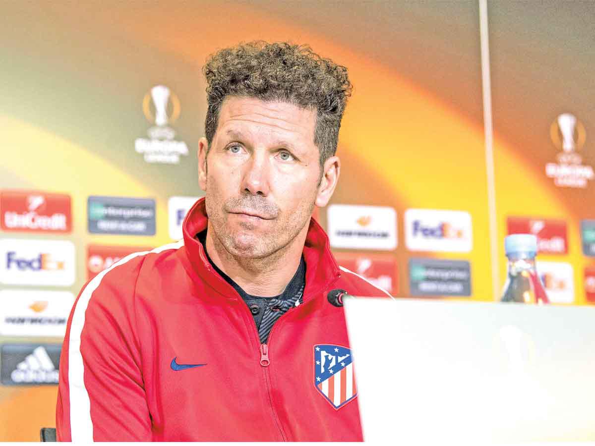 دييغو سيميوني المدير الفني لأتلتيكو مدريد 