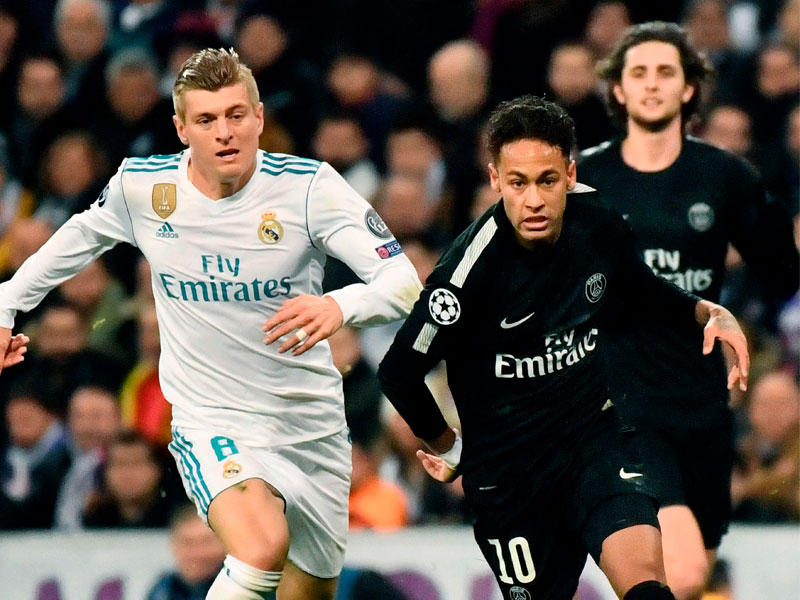 مباراة الذهاب بين باريس سان جيرمان وريال مدريد