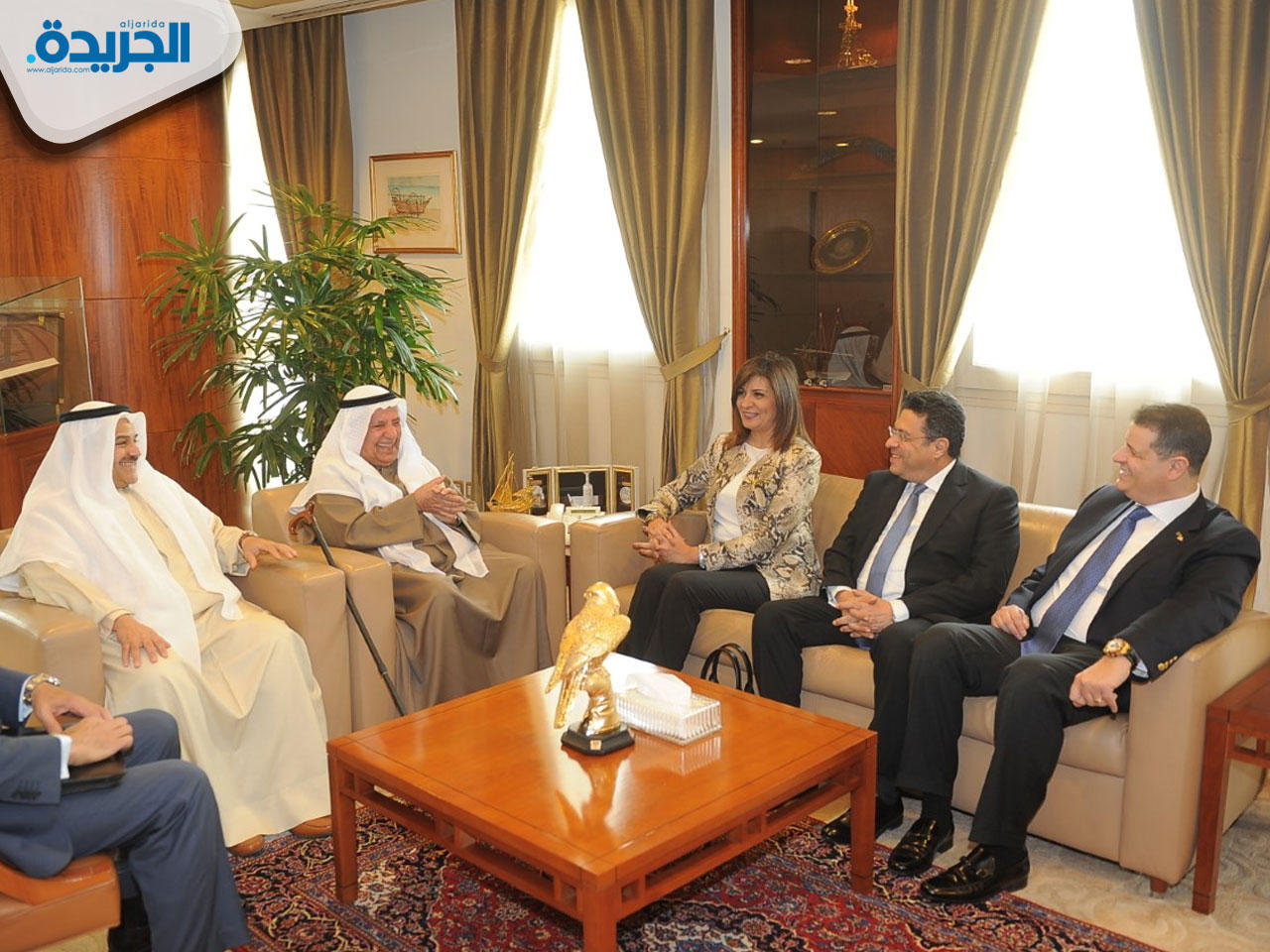  رئيس غرفة تجارة وصناعة الكويت علي الغانم يستقبل وزيرة الشؤون الدولية لشؤون الهجرة والمصريين في الخارج نبيلة مكرم