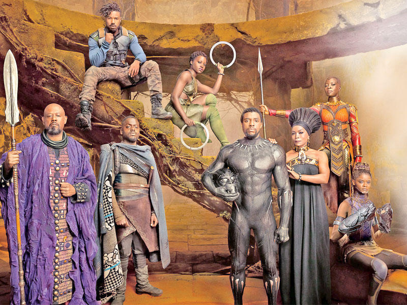 مشهد من فيلم «بلاك بانثر»