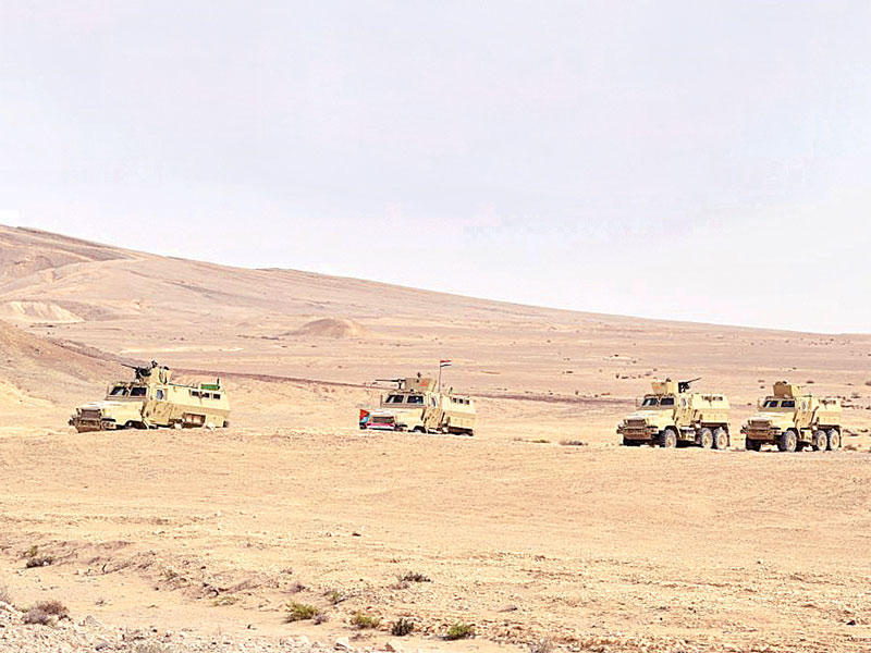 جانب من عمليات الجيش المصري في سيناء