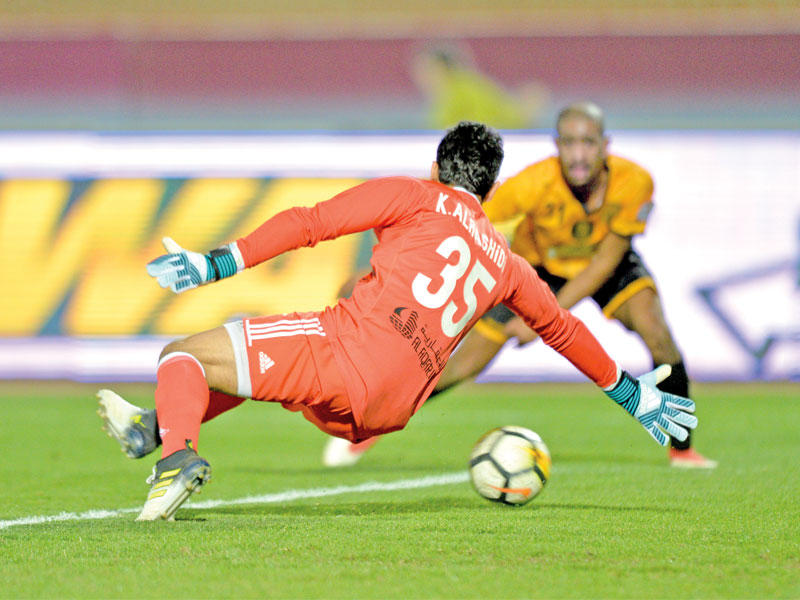 جانب من لقاء القادسية والنصر   (تصوير نوفل إبراهيم)