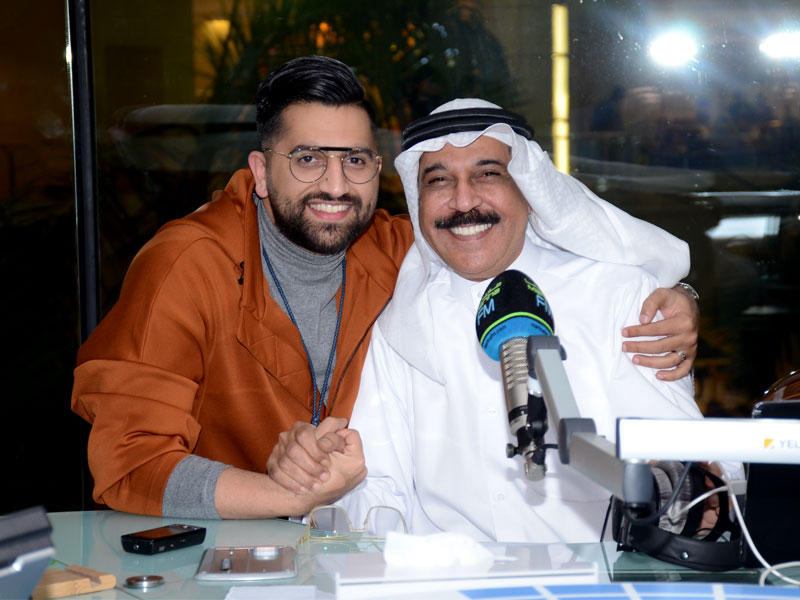 الرويشد مع نجم في استوديو «مارينا إف إم 90.4» 