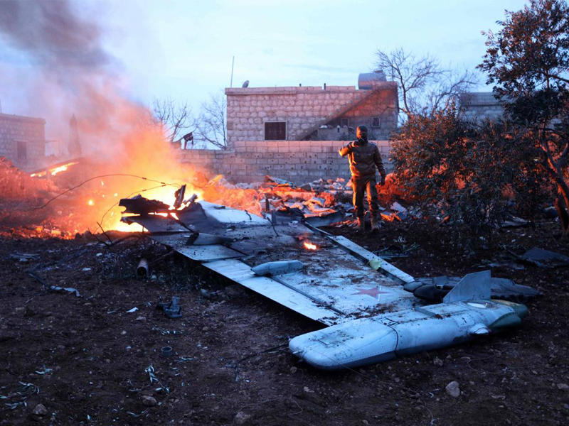 إسقاط طائرة روسية في شمال سورية وانتحار قائدها