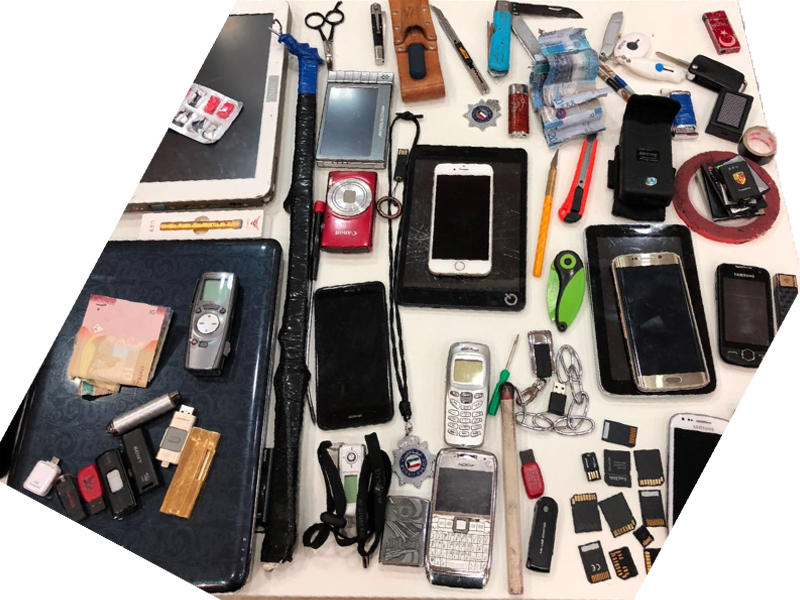 جانب من المضبوطات