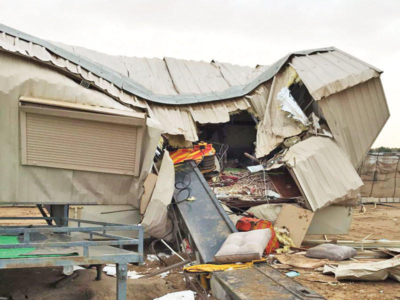 الشاليه بعد الحادث