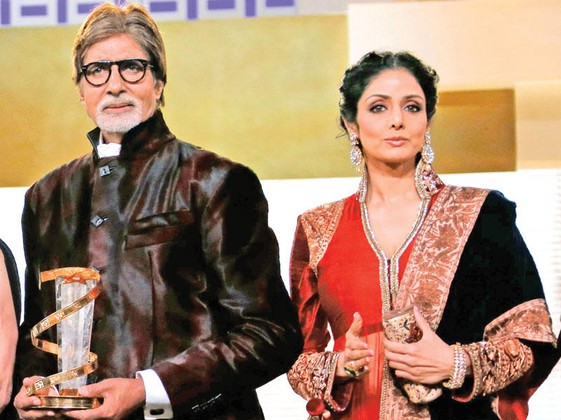 سريديفي كابور مع أميتاب باتشان 