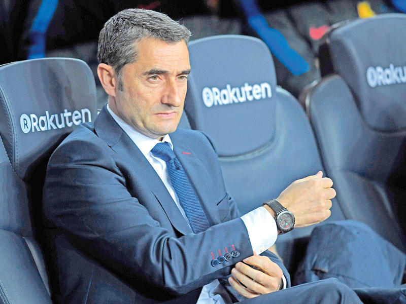 مدرب برشلونة الإسباني إرنستو فالفيردي