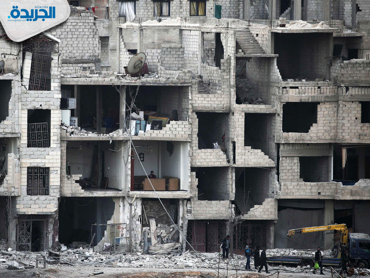 آثار الدمار في الغوطة الشرقية