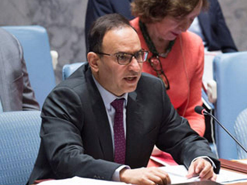  مندوب الكويت الدائم لدى الأمم المتحدة السفير منصور العتيبي