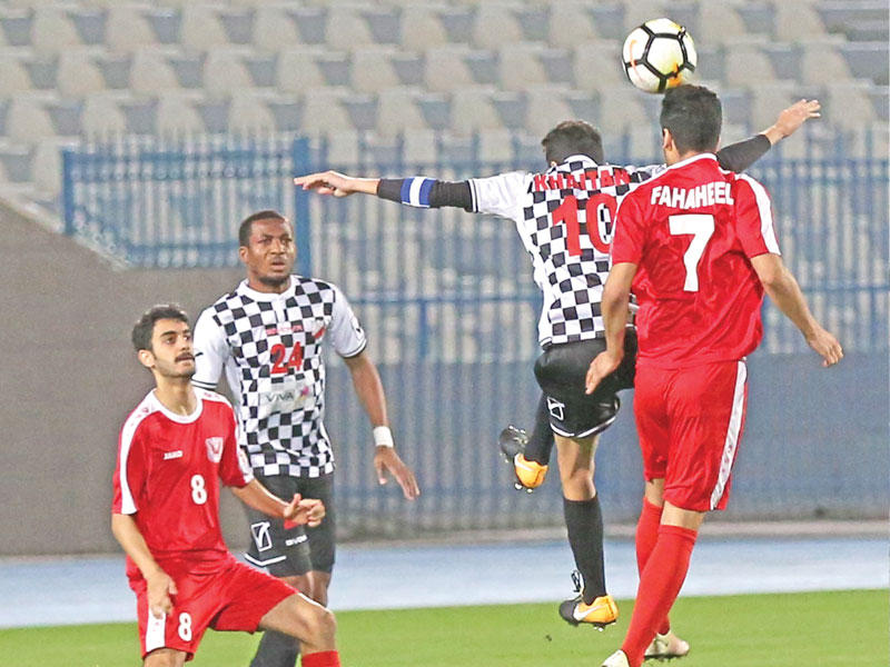 جانب من مباراة الفحيحيل وخيطان