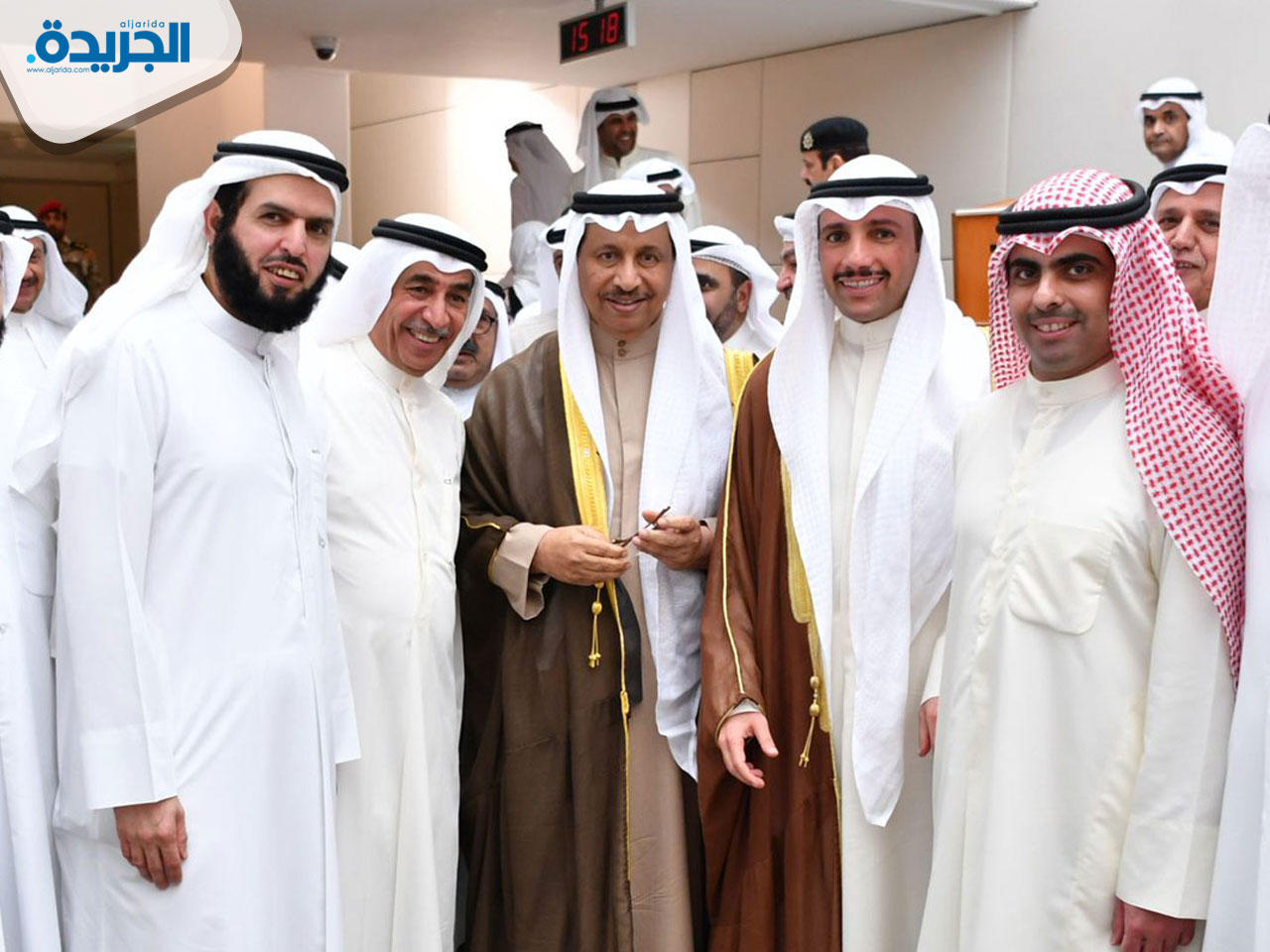 الغانم والمبارك يتوسطان النواب المستجوبان والوزير المستجوب