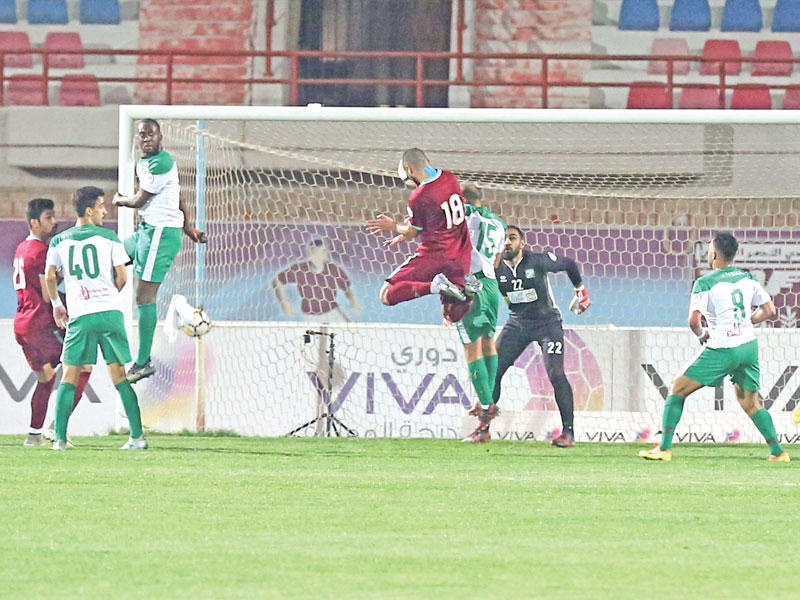جانب من مباراة العربي والنصر (تصوير جورج رجي)