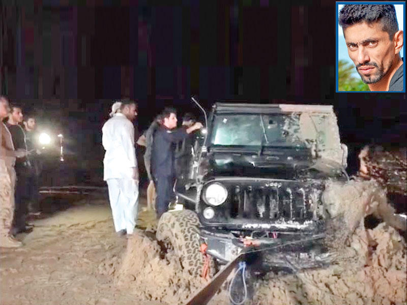 جانب من عمليات البحث و في الأطار المفقود صباح الجنديل