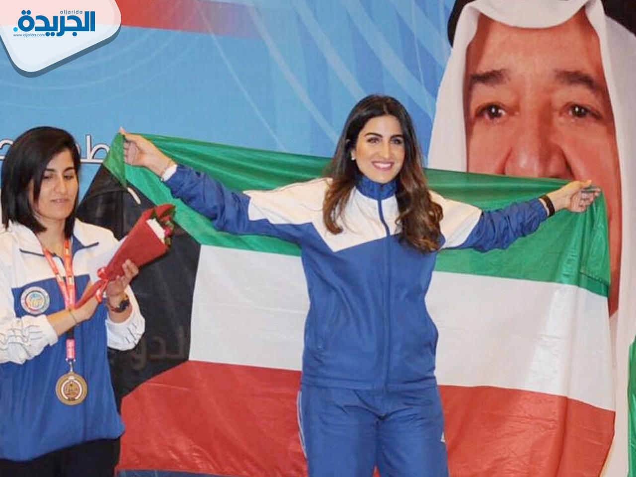 الرامية شهد الحوال خلال مشاركتها في بطولة الشيخ صباح الأحمد الجابر الصباح الدولية للرماية 2017