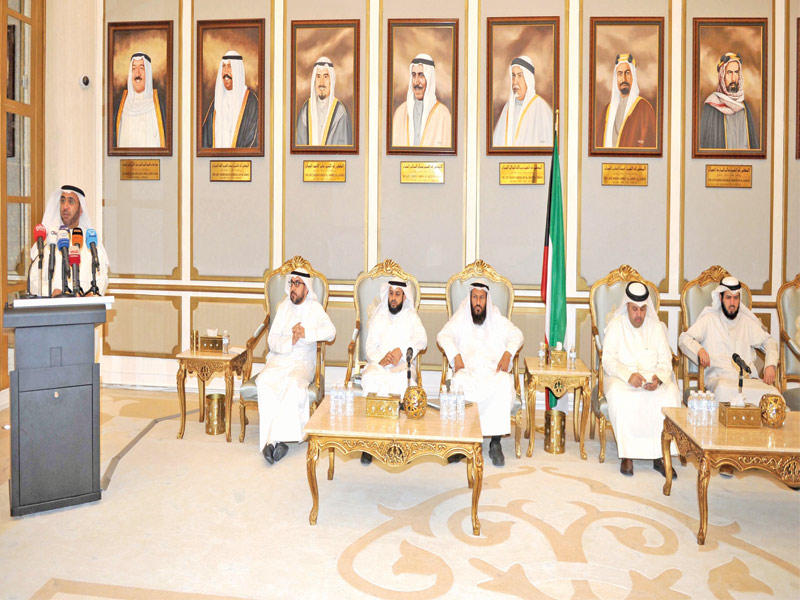 النواب المشاركون في مؤتمر نصرة الغوطة (تصوير عبدالله الخلف)