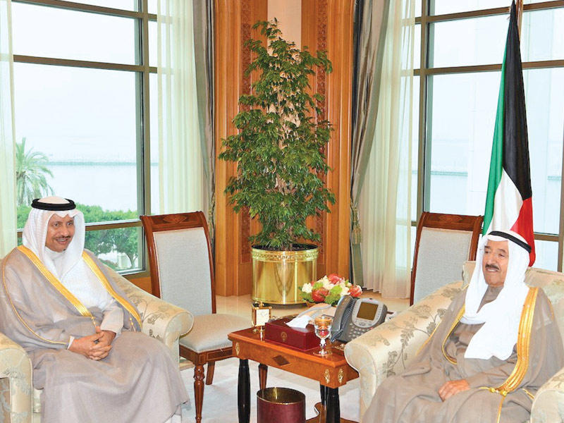 الأمير مستقبلاً المبارك أمس