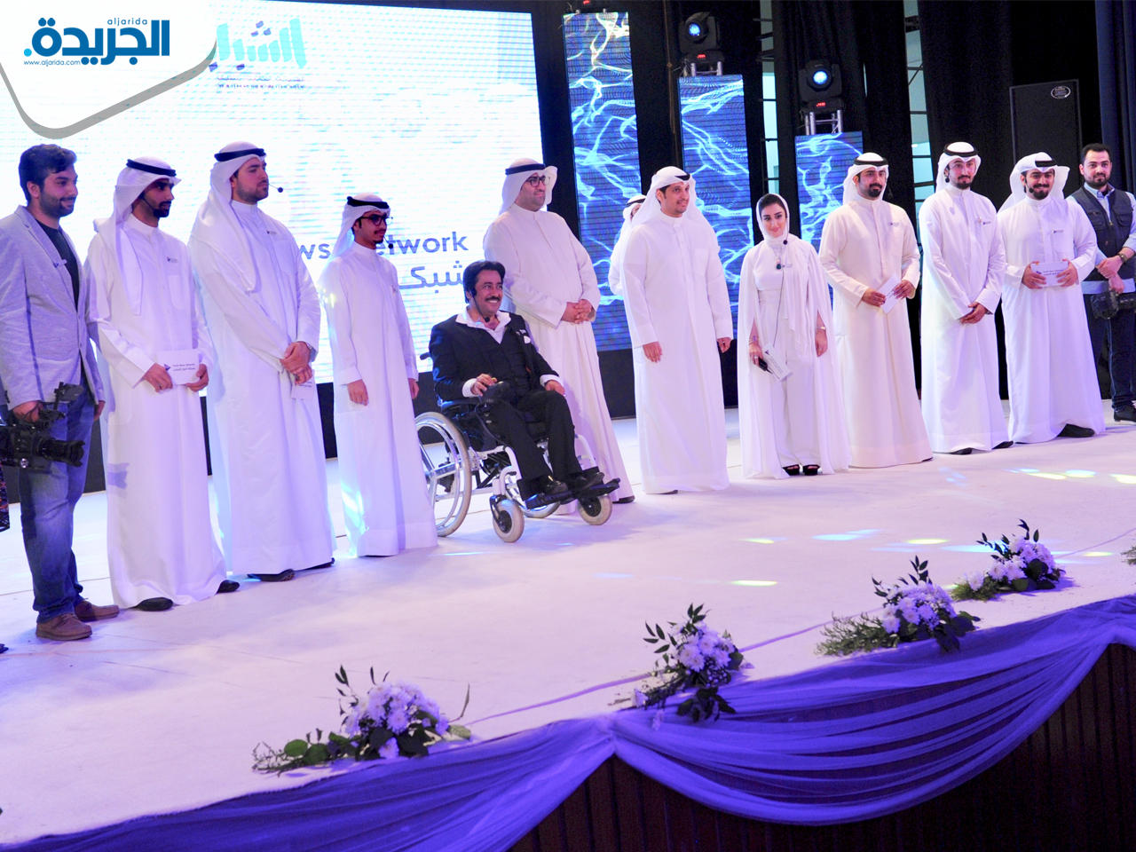 الوزير الروضان خلال حفل إطلاق شبكة أخبار الشباب (YNN) الذي نظمته الهيئة العامة للشباب