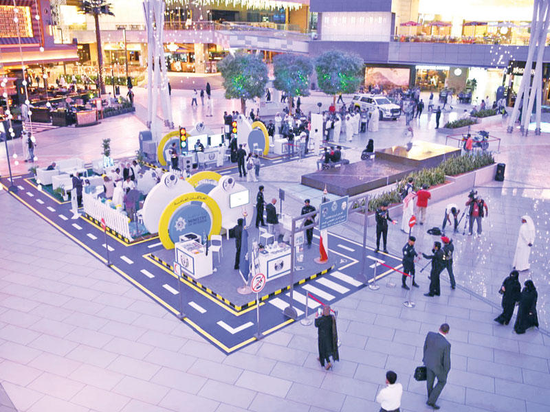 جانب من الفعاليات المصاحبة لأسبوع المرور الخليجي