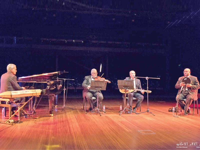 جانب من أمسية عبدالقادر شاعو