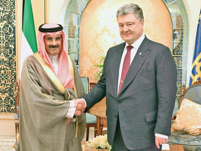 الرئيس الأوكراني والدعيج 