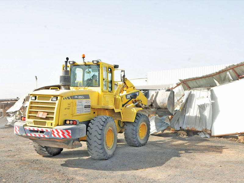 جانب من حملة الإزالة في جنوب خيطان