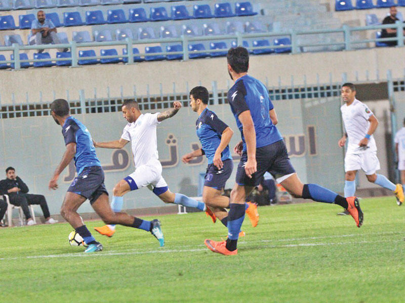 جانب من مباراة السالمية والباطن