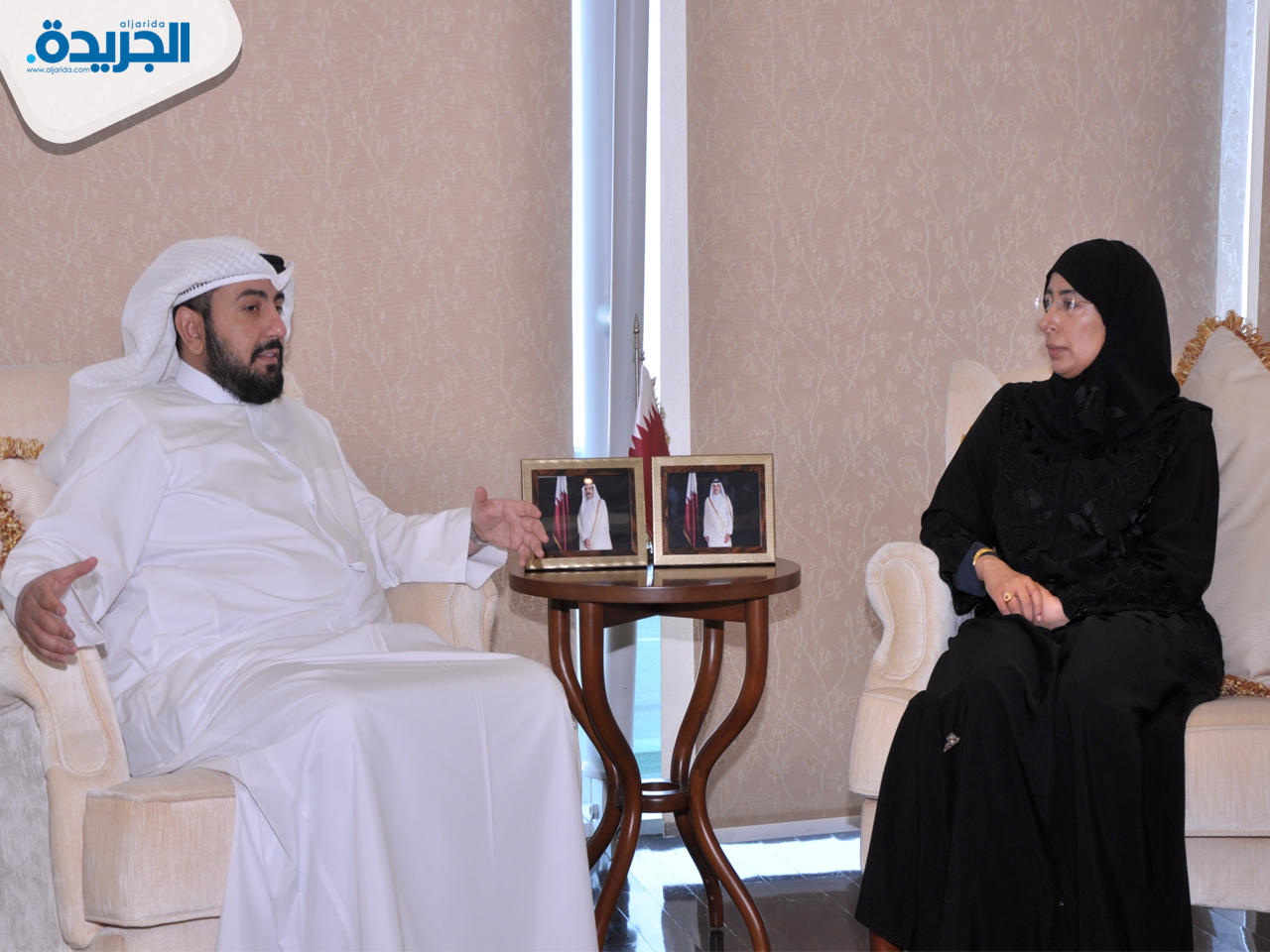 وزير الصحة د. باسل الصباح مع وزيرة الصحة العامة القطرية د. حنان الكواري