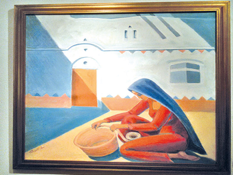 من اعمال معرض «العيش والحلم»