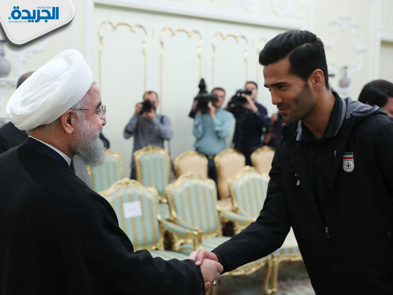 مسعود شجاعي مع الرئيس الإيراني