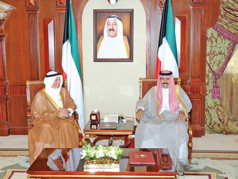  ولي العهد مستقبلاً سالم الصباح أمس