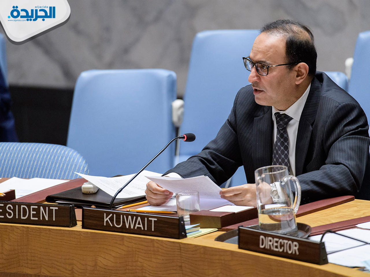 مندوب الكويت الدائم لدى الأمم المتحدة السفير منصور العتيبي