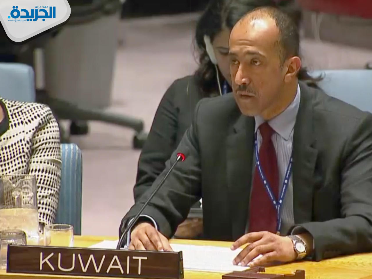 نائب المندوب الدائم لدولة الكويت في مجلس الامن المستشار بدر المنيخ