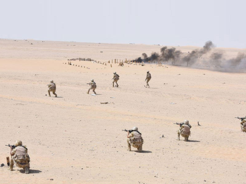 جانب من التمرين