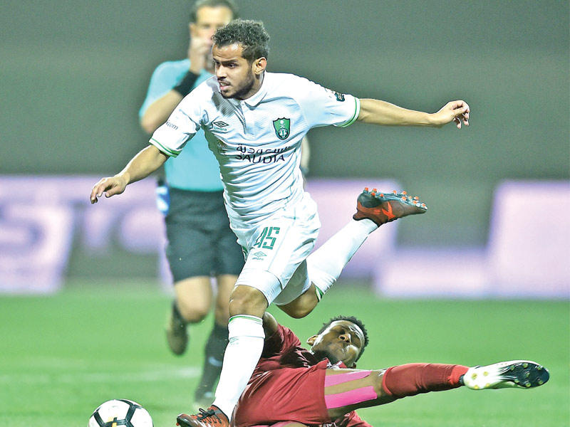 جانب من مباراة الفيصلي والأهلي