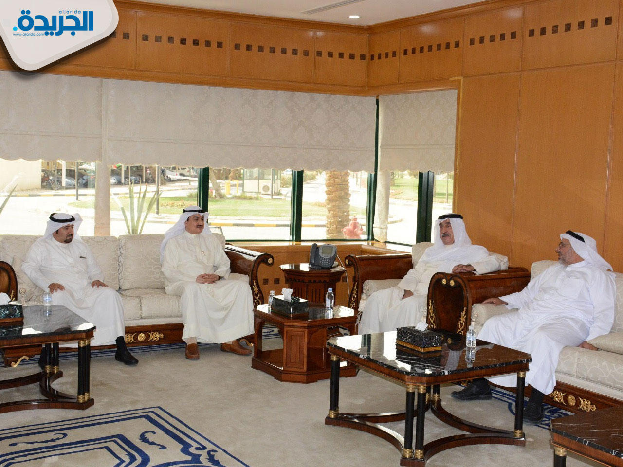 اليوسف خلال إجتماعه الأول بقياديي هيئة الزراعة