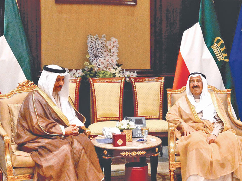 الأمير مستقبلاً المبارك أمس