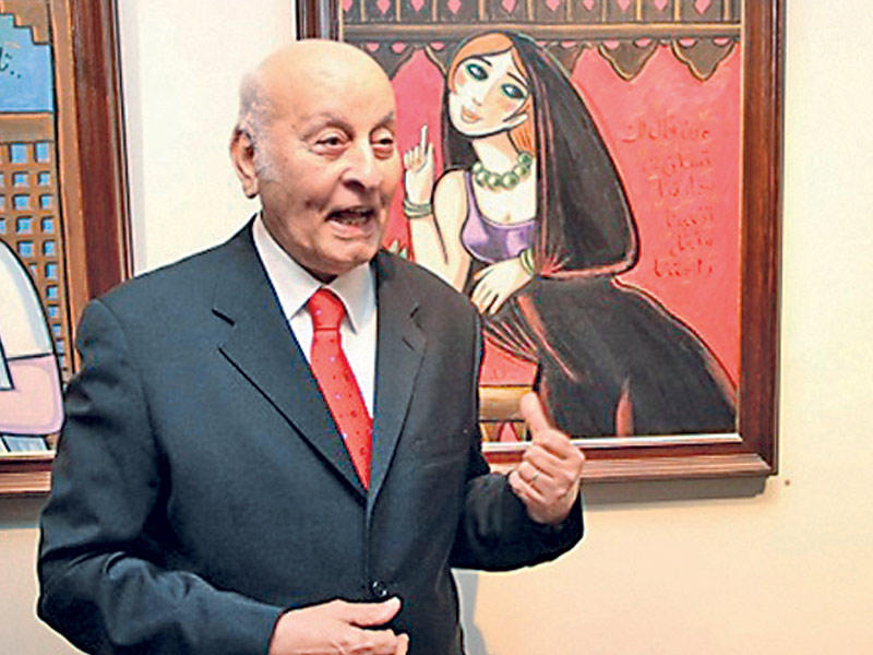 حلمي التوني في معرضه