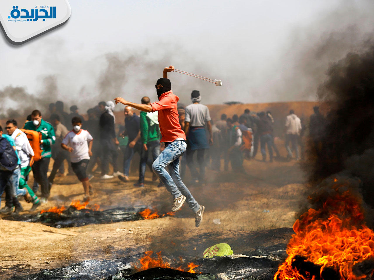 جانب من التظاهرات