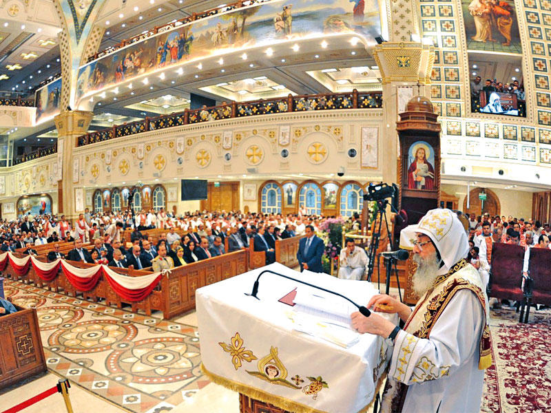 جانب من الاحتفالات بعيد القيامة