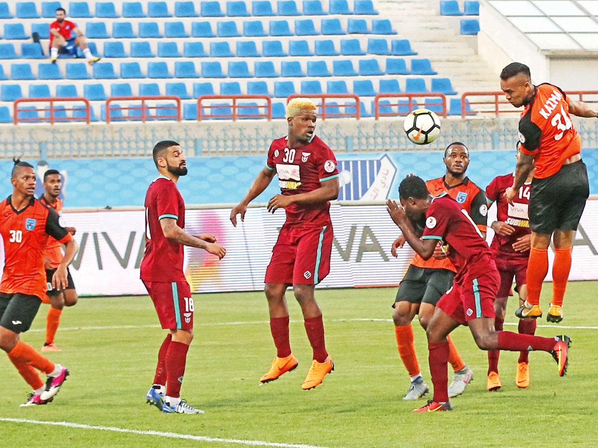 كاظمة شكل خطورة على مرمى النصر ( تصوير جورج ريجي )