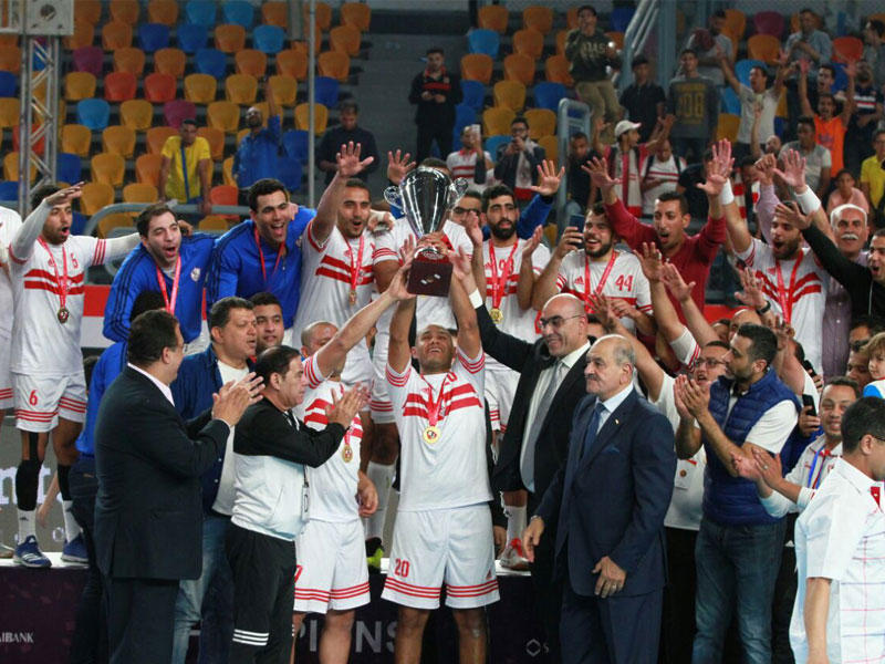 أبطال الزمالك على منصة التتويج