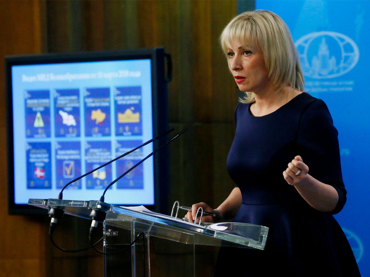 المتحدثة باسم وزارة الخارجية الروسية ماريا زاخاروفا