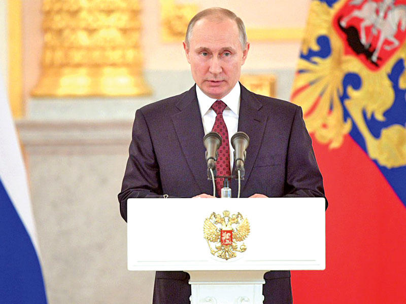 الرئيس الروسي فلاديمير بوتين 